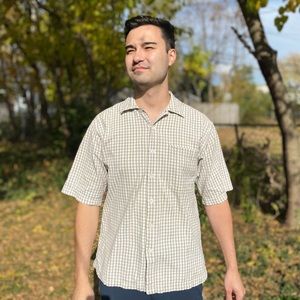 Vintage Utility Men’s Short Sleeve Button Down Shirt